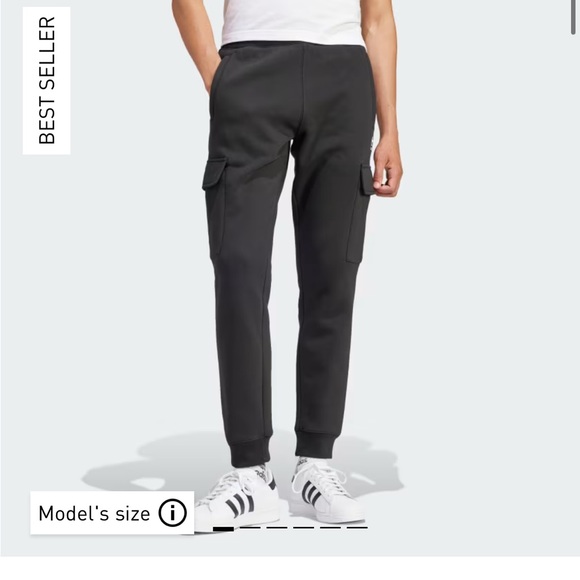 Adidas men’s sweatsuit size XL (zip up hoodie and cargo sweatpants) new with tag - Picture 3 of 3